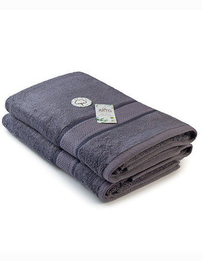 Natural Bamboo Bath Towel-Dunkelgrau