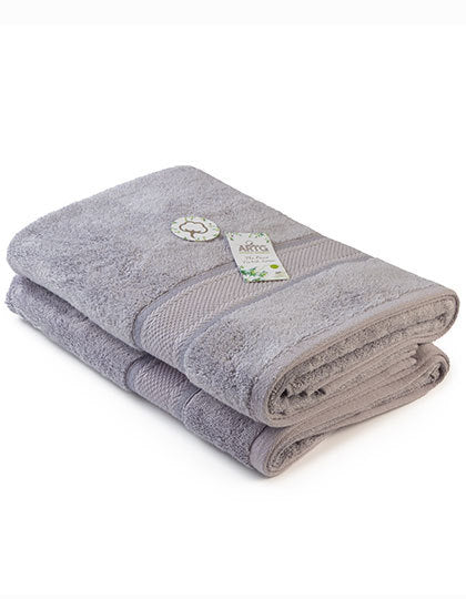Natural Bamboo Bath Towel-Hellgrau