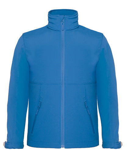 Kids´ Hooded Softshell Jacket - Azurblaue