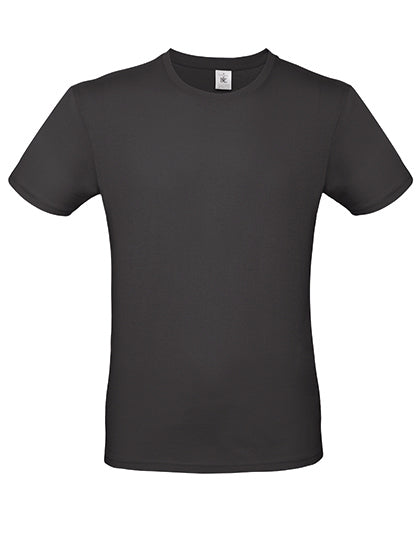 T-Shirt #E150 -Schwarz pur