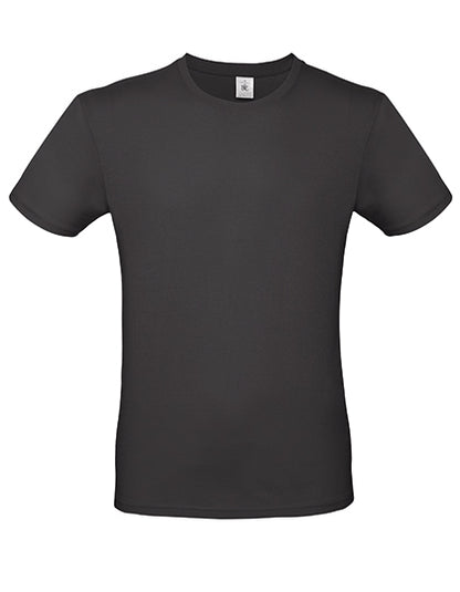T-Shirt #E150 -Schwarz pur