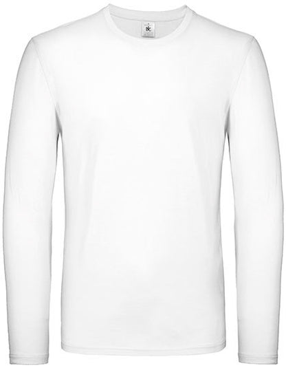 Men´s T-Shirt #E150 Long Sleeve -Weiss