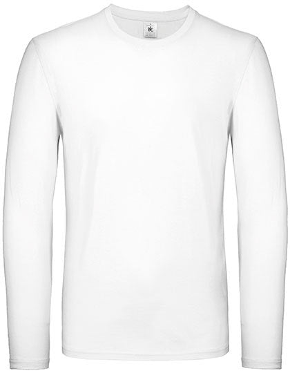 Men´s T-Shirt #E150 Long Sleeve -Weiss