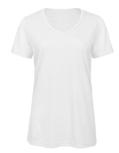 Women´s V-Neck Triblend T-Shirt - Weiß