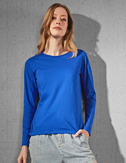 Women´s T-Shirt #E150 Long Sleeve - Weiß