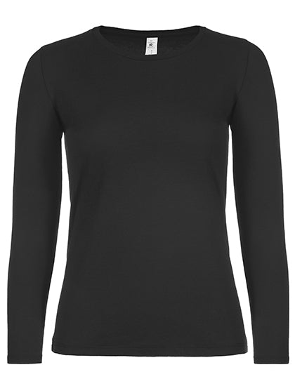 Women´s T-Shirt #E150 Long Sleeve -Schwarz