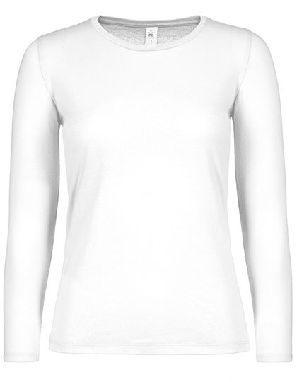 Women´s T-Shirt #E150 Long Sleeve - Weiß