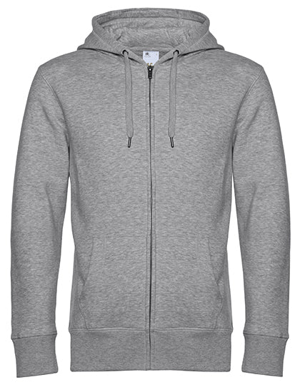 QUEEN Zipped Hood Jacket_° - Heather Grey