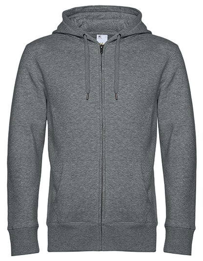 KING Zipped Hood Jacket_° -Heather Mid Grey