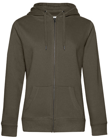 QUEEN Zipped Hood Jacket_° - Khaki