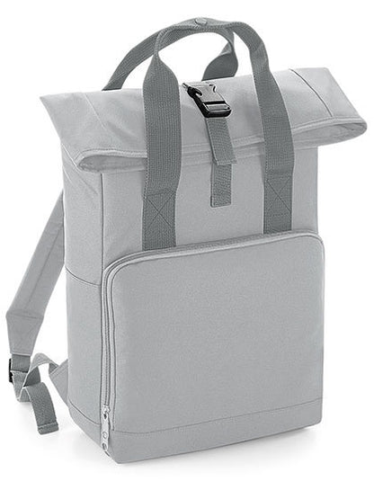 Twin Handle Roll-Top Backpack - Hellgrau