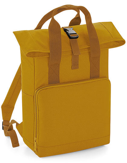Twin Handle Roll-Top Backpack - Senf