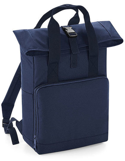 Recycled Twin Handle Roll-Top Laptop Backpack - Marinedämmerung