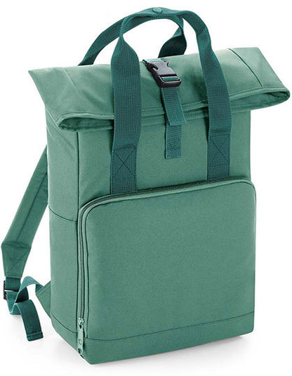 Twin Handle Roll-Top Backpack - Salbeigrün