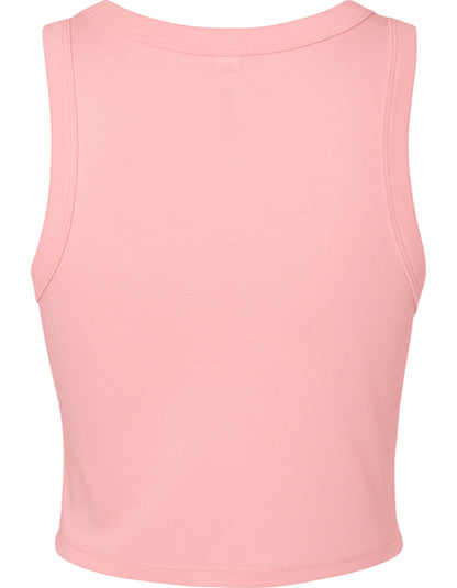 Women´s Micro Rib Racer Tank -  Solide rosa Mischung