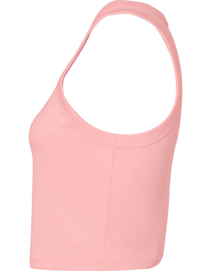 Women´s Micro Rib Racer Tank -  Solide rosa Mischung