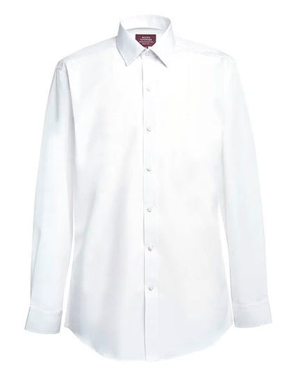 Men´s Classic Fit Shirt Titan Longsleeve-Weiß