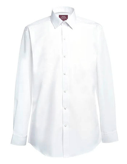 Men´s Classic Fit Shirt Titan Longsleeve-Weiß