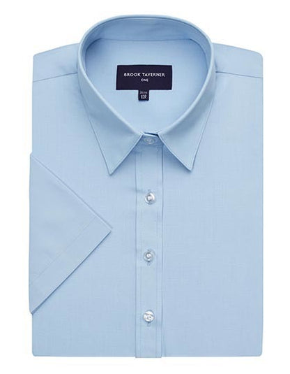 Eos Short Sleeve Blouse-Blau