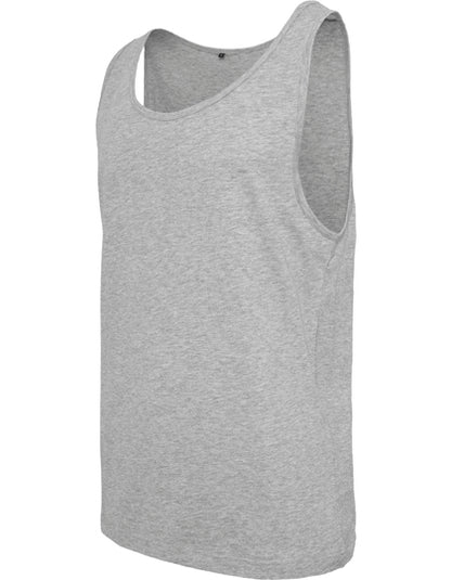 Tanktop Herren – Build Your Brand Jersey Big Tank - Heather Grey