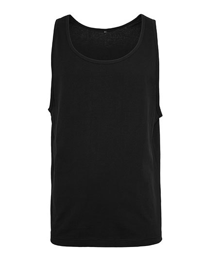 Tanktop Herren – Build Your Brand Jersey Big Tank - Schwarz