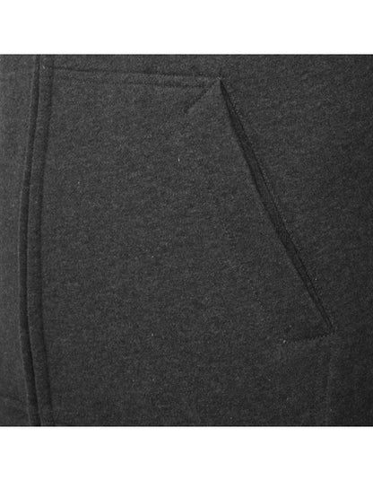Heavy Zip Hoody - Holzkohle (Heather)