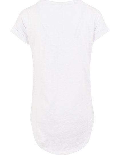 Ladies´ Long Slub Tee - Weiß