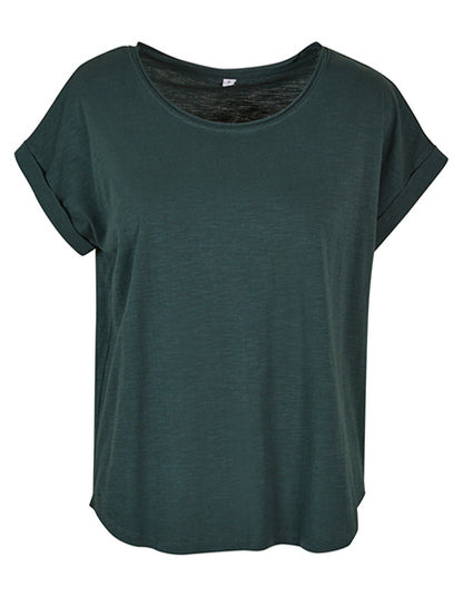 Ladies´ Long Slub Tee - Flaschengrün