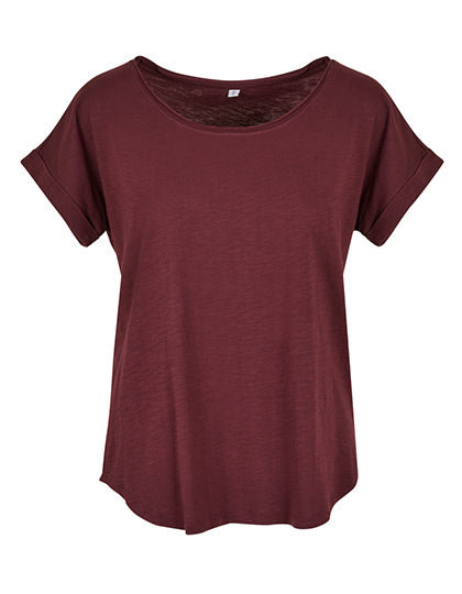Ladies´ Long Slub Tee - Kirsche