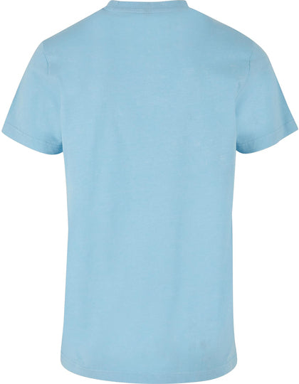 Acid Washed Round Neck Tee - Baltisches Blau