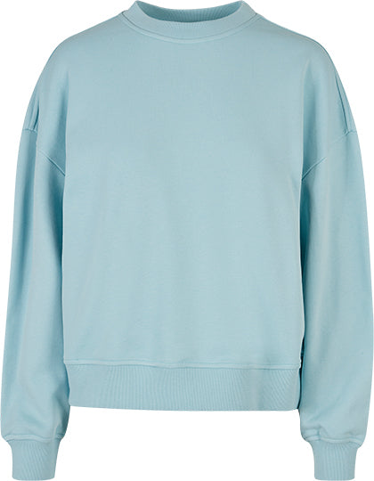 Ladies Oversized Crewneck Sweatshirt - Ozeanblau