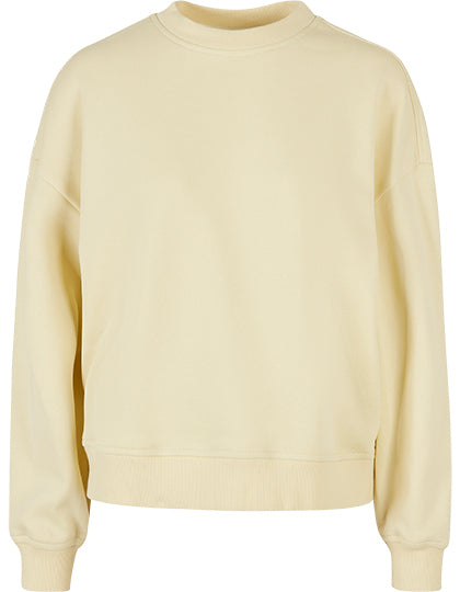 Ladies Oversized Crewneck Sweatshirt - Sanftes Gelb
