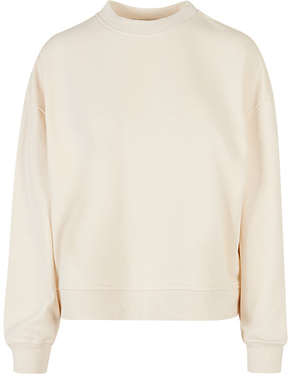 Ladies Oversized Crewneck Sweatshirt - Weißer Sand
