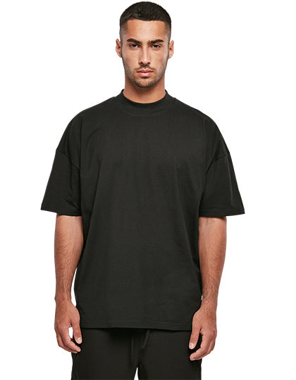 Men´s Oversized Mock Neck Tee - Weiß