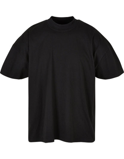 Men´s Oversized Mock Neck Tee - Schwarz