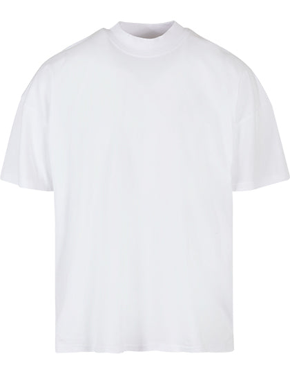 Men´s Oversized Mock Neck Tee - Weiß