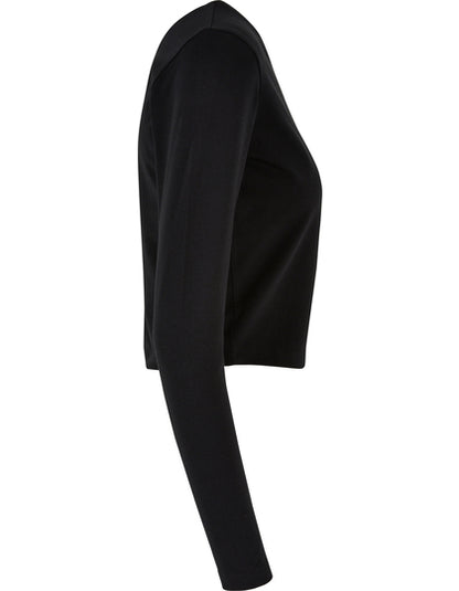 Ladies Short Longsleeve Tee - Schwarz