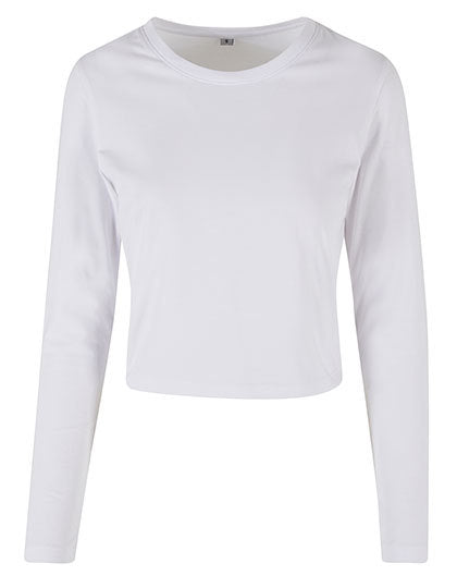 Ladies Short Longsleeve Tee - Weiss
