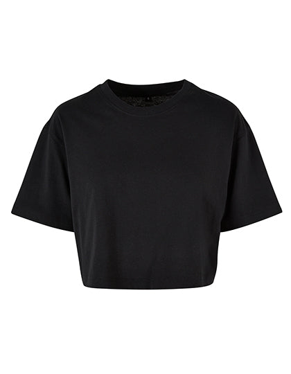 Ladies Short Oversized Tee -  Schwarz