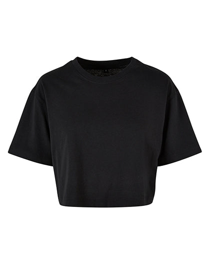Ladies Short Oversized Tee -  Schwarz