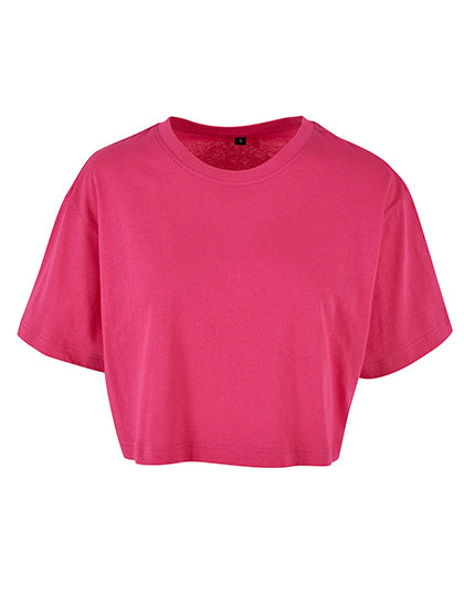 Ladies Short Oversized Tee -  Hibiskusrosa