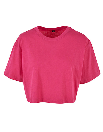 Ladies Short Oversized Tee -  Hibiskusrosa