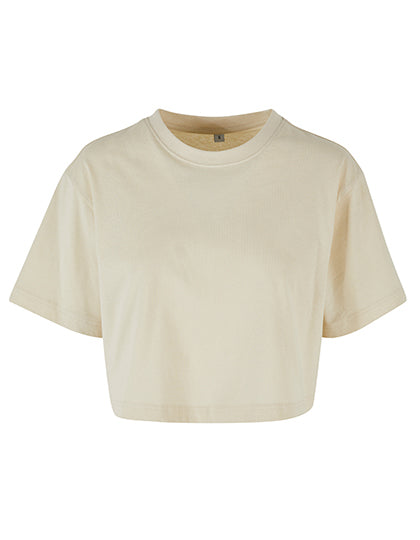 Ladies Short Oversized Tee -  Sand