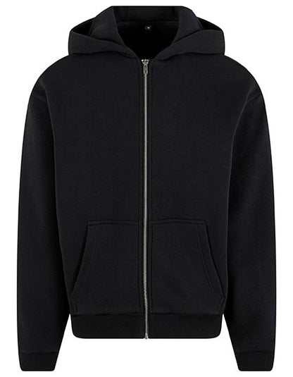 Fluffy Zip Hoody - Schwarz