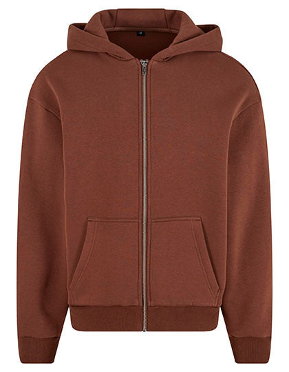 Fluffy Zip Hoody - Schokoladenbraun