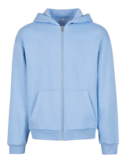 Fluffy Zip Hoody - Puderblau