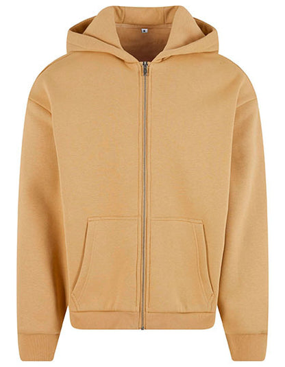 Fluffy Zip Hoody  -Du. Beige