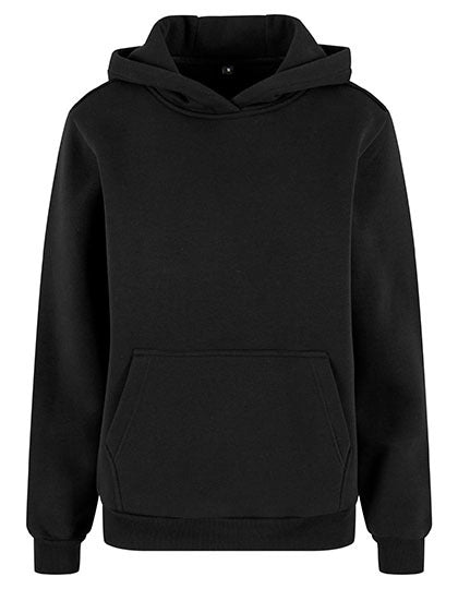 Ladies Fluffy Hoody - Schwarz