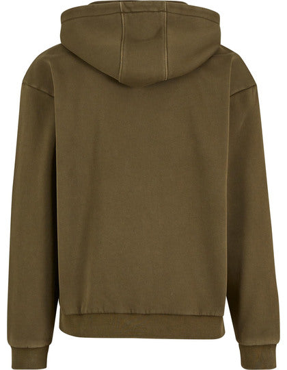Vintage Heavy Zip Hoodie  -      Warmes Khaki