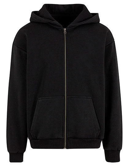 Vintage Heavy Zip Hoodie - Schwarz